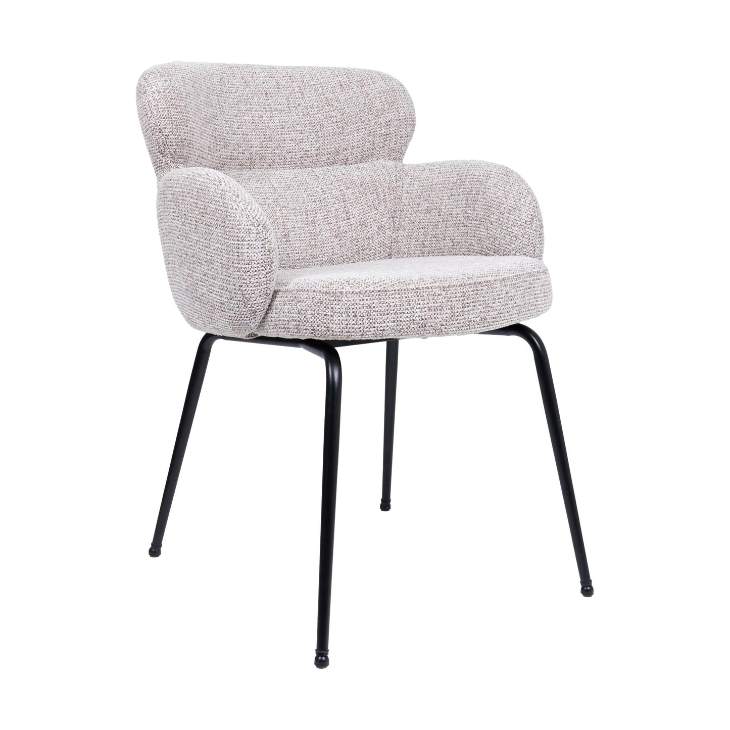 HelloChair HC22 Akin eetkamerstoel Milan Wheat vierpoot zwart