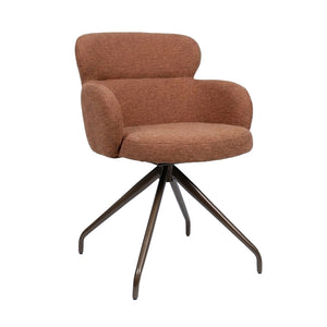 HelloChair HC22 Akin eetkamerstoel Beach Terra spinpoot anodic brown