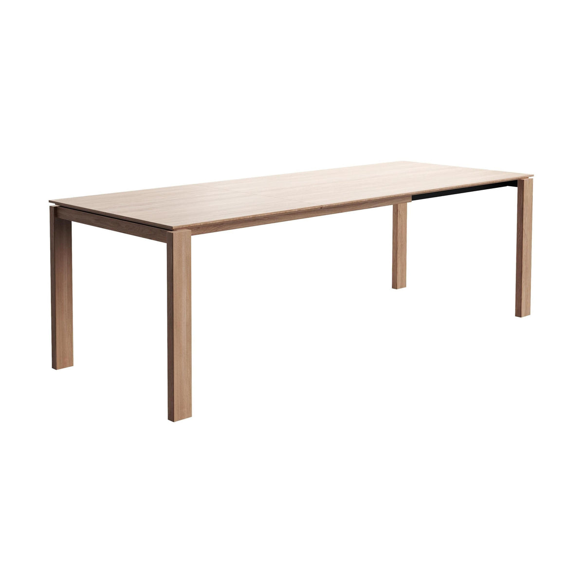 Mobitec Altera T0801 eettafel uitschuifbaar rechthoek 160(240)x90 cm mat gelakt eiken