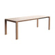 Mobitec Altera T0801 eettafel uitschuifbaar rechthoek 160(240)x90 cm mat gelakt eiken