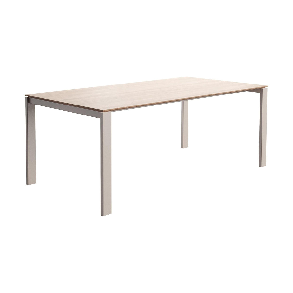 Mobitec Altera T0100 eettafel rechthoek 200x100 cm geolied eiken poot beige