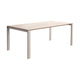 Mobitec Altera T0215 eettafel rechthoek 200x100 cm mat gelakt eiken poot beige