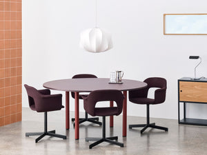 HAY Annex Round eettafel Ø110 cm gelakt eiken