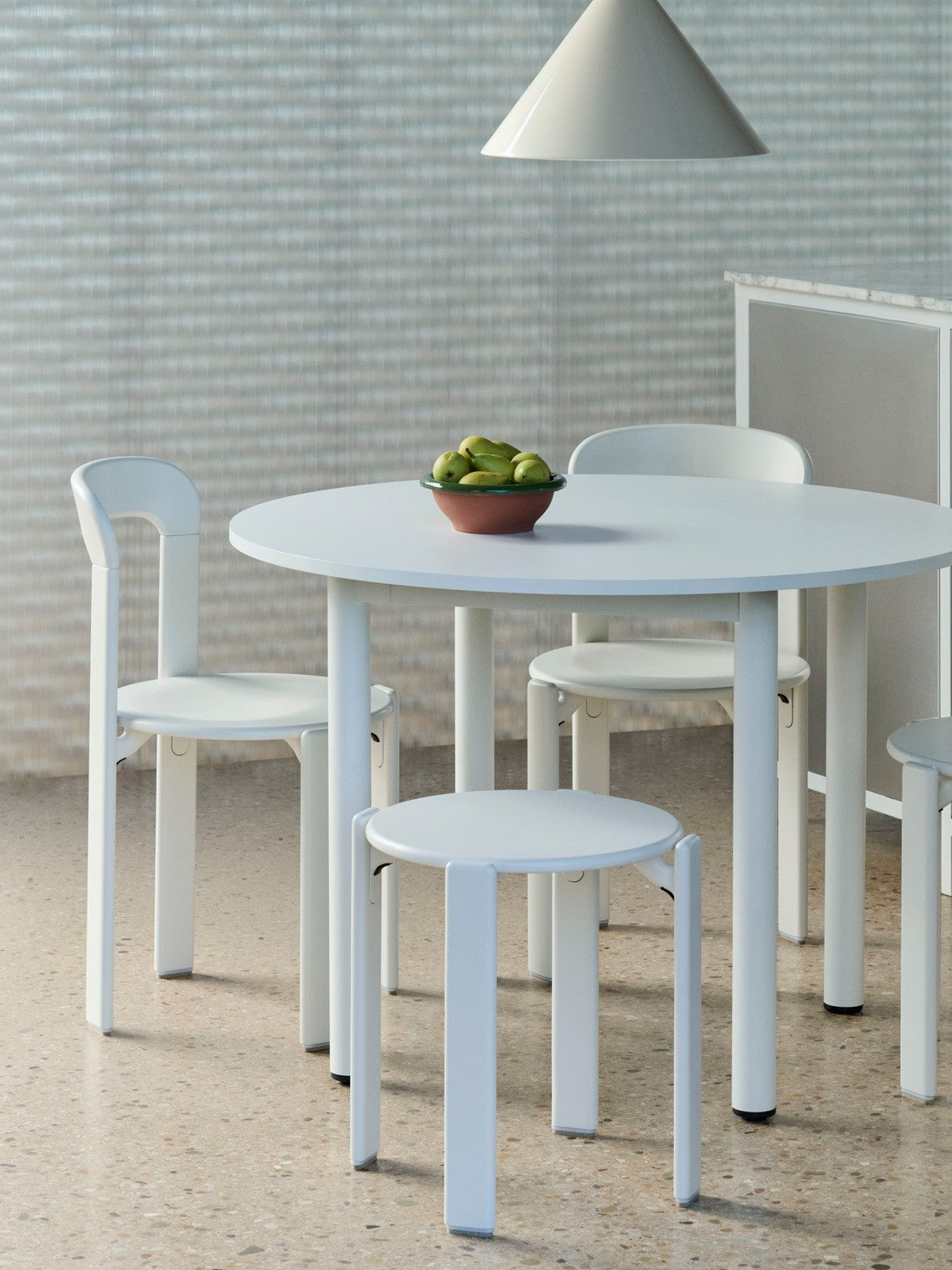 HAY Annex Round eettafel Ø110 cm gelakt eiken