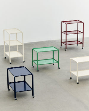HAY Arcs Low trolley Steel Blue