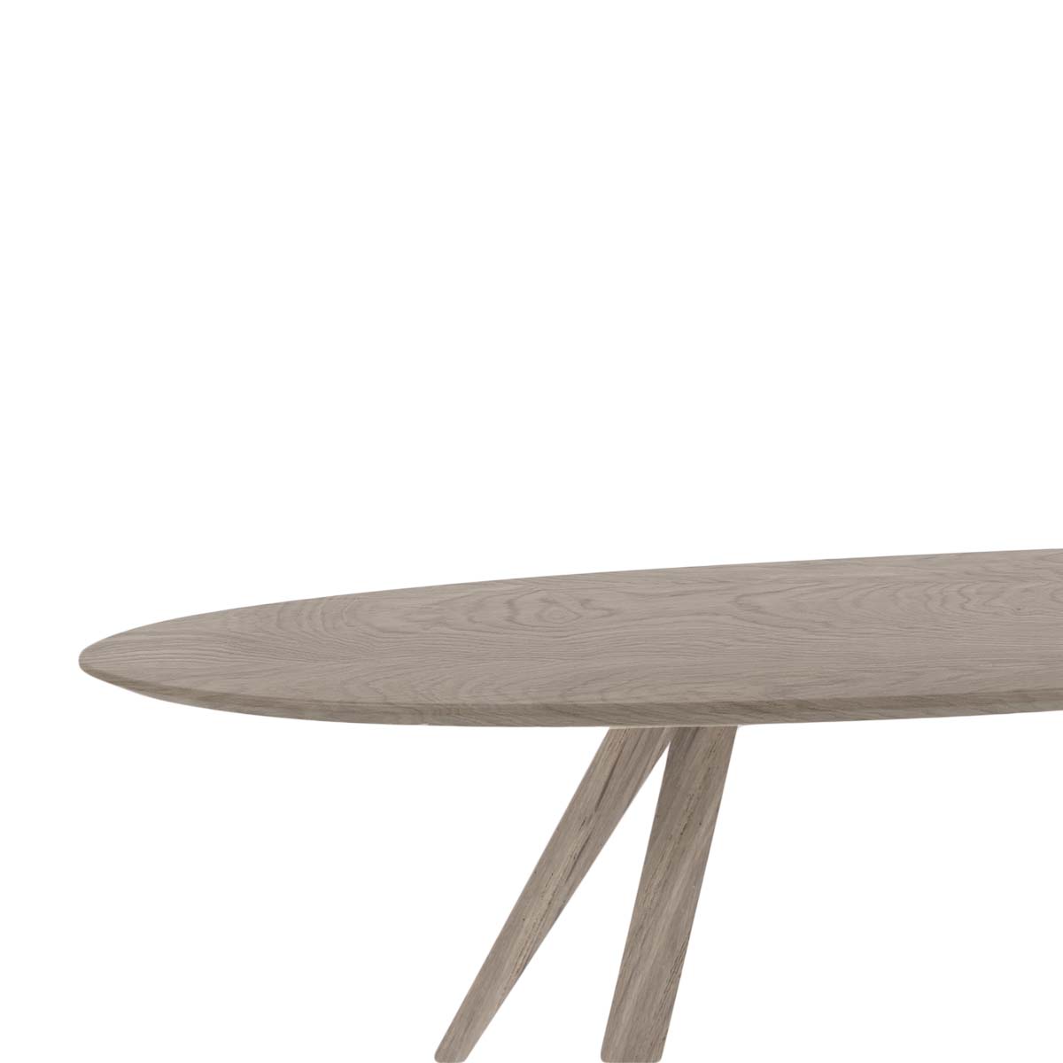 HelloTable Novum 30 eettafel Organisch 260x120 cm eiken royal grey