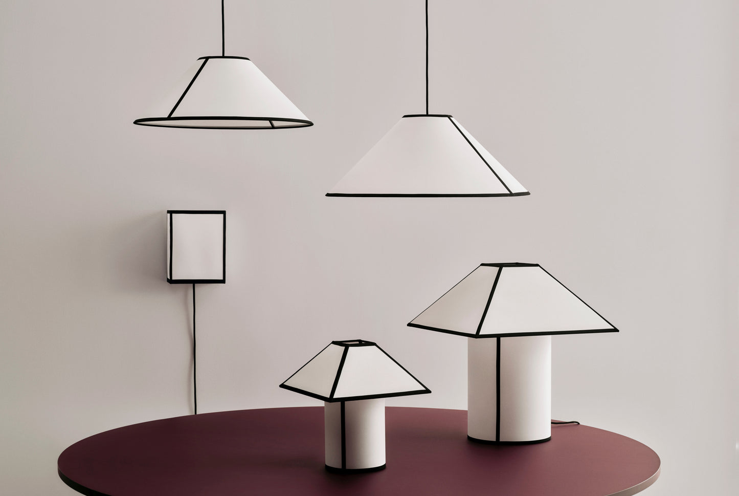 HAY Ava Square wandlamp White