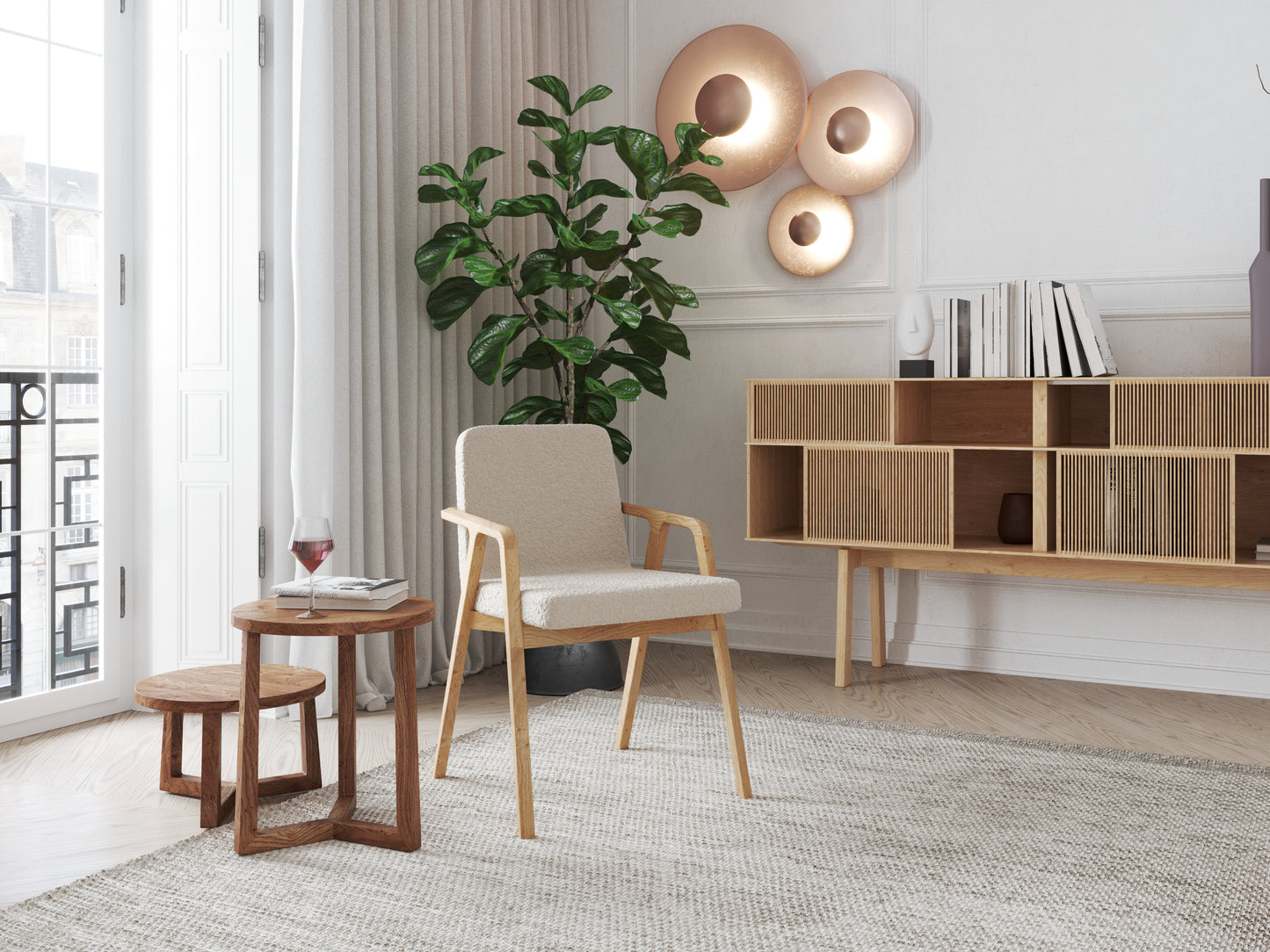 HelloChair HC301 Suna eetkamerstoel Tis 04 beuken light walnut