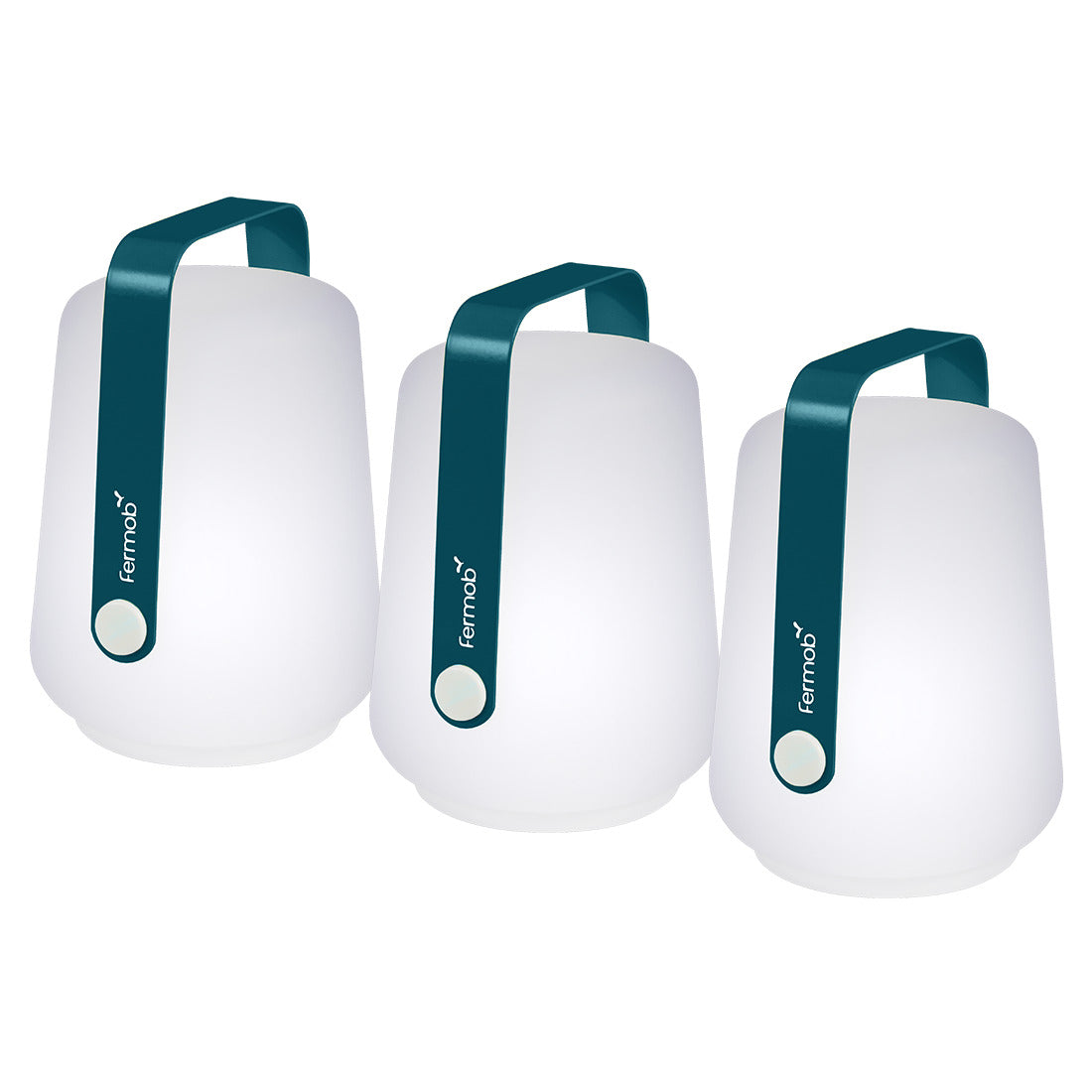 Fermob Balad taffelamp Acapulco Blue - Set van 3