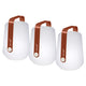 Fermob Balad taffelamp Red Ochre - Set van 3
