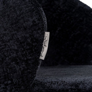 Richmond Savoy barkruk H82 chenille Black