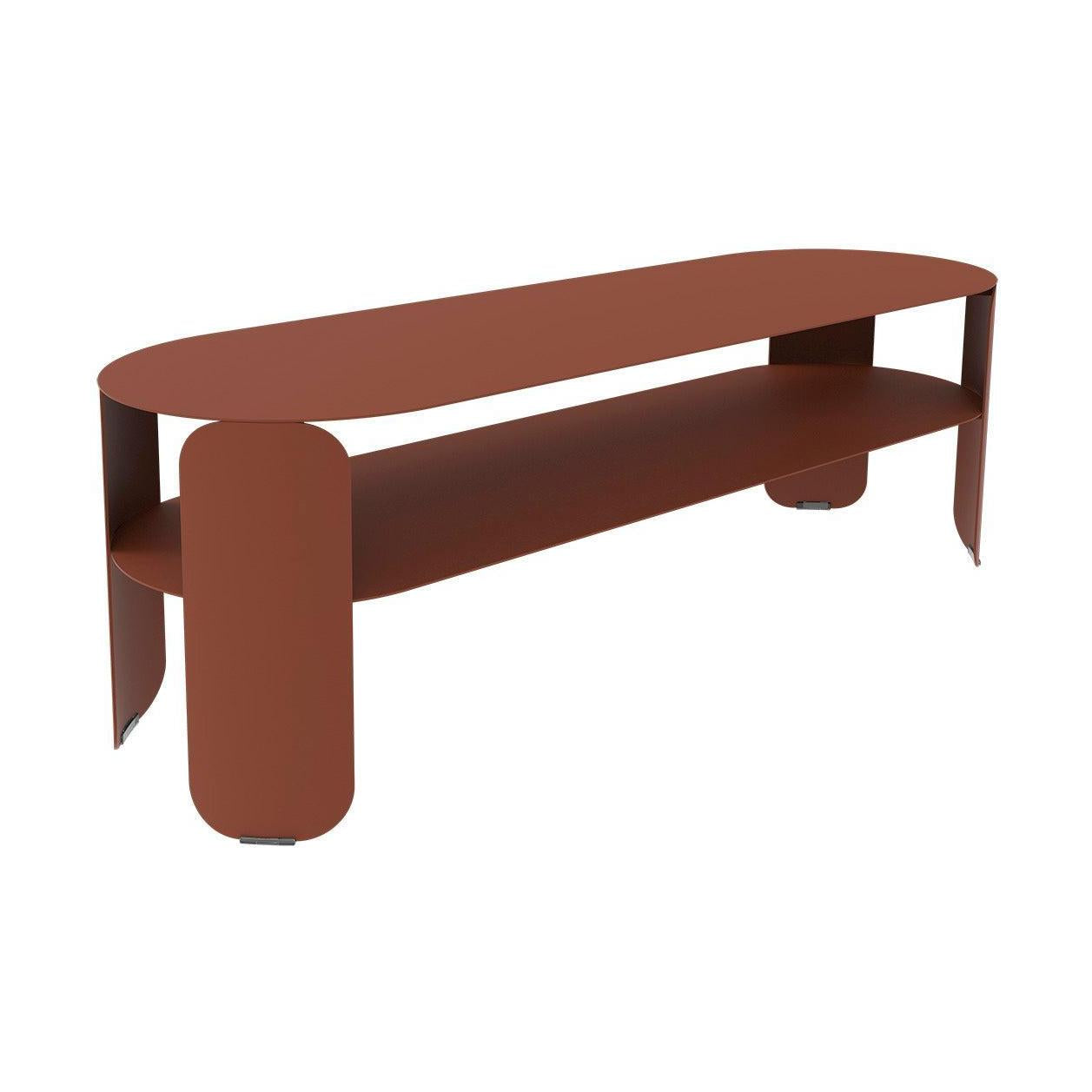 Fermob Bebop salontafel 120x40 cm Red Ochre