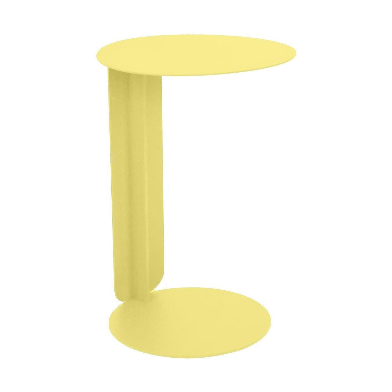 Fermob Bebop Offset bijzettafel Ø40 cm Frosted Lemon