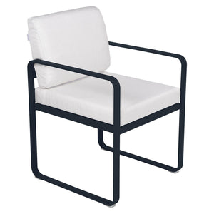 Fermob Bellevie dining armchair tuinstoel Deep blue - Off-White
