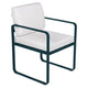 Fermob Bellevie dining armchair tuinstoel Acapulco blue - Off-White