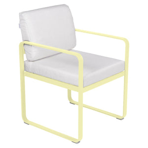 Fermob Bellevie dining armchair tuinstoel Frosted lemon - Off-White