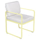 Fermob Bellevie dining armchair tuinstoel Frosted lemon - Off-White
