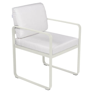 Fermob Bellevie dining armchair tuinstoel Clay grey - Off-White