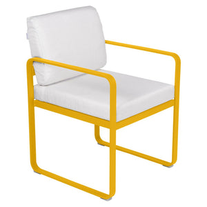 Fermob Bellevie dining armchair tuinstoel Honey - Off-White