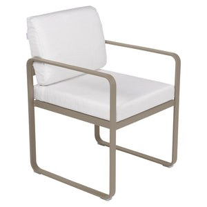 Fermob Bellevie dining armchair tuinstoel Nutmeg - Off-White
