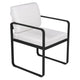 Fermob Bellevie dining armchair tuinstoel Liquorice - Off-White
