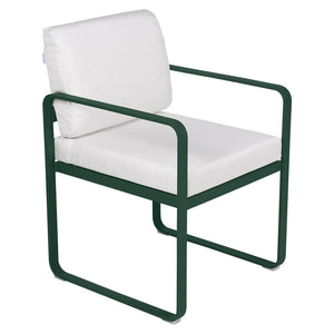 Fermob Bellevie dining armchair tuinstoel Cedar green - Off-White