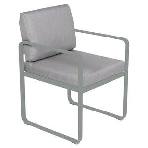 Fermob Bellevie dining armchair tuinstoel Lapilli grey - Off-White