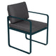 Fermob Bellevie dining armchair tuinstoel Acapulco blue - Graphite