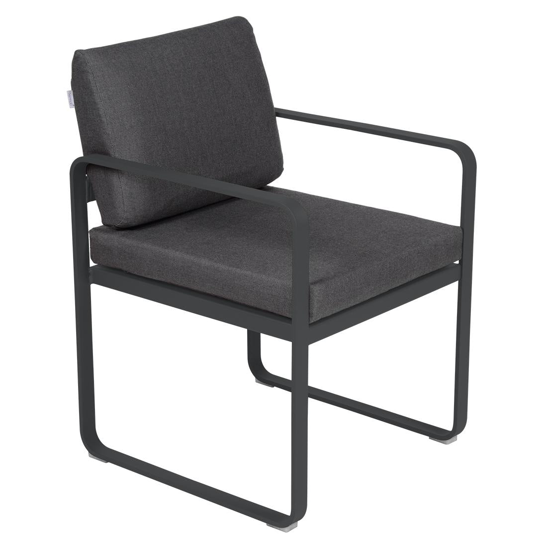 Fermob Bellevie dining armchair tuinstoel Anthracite - Graphite