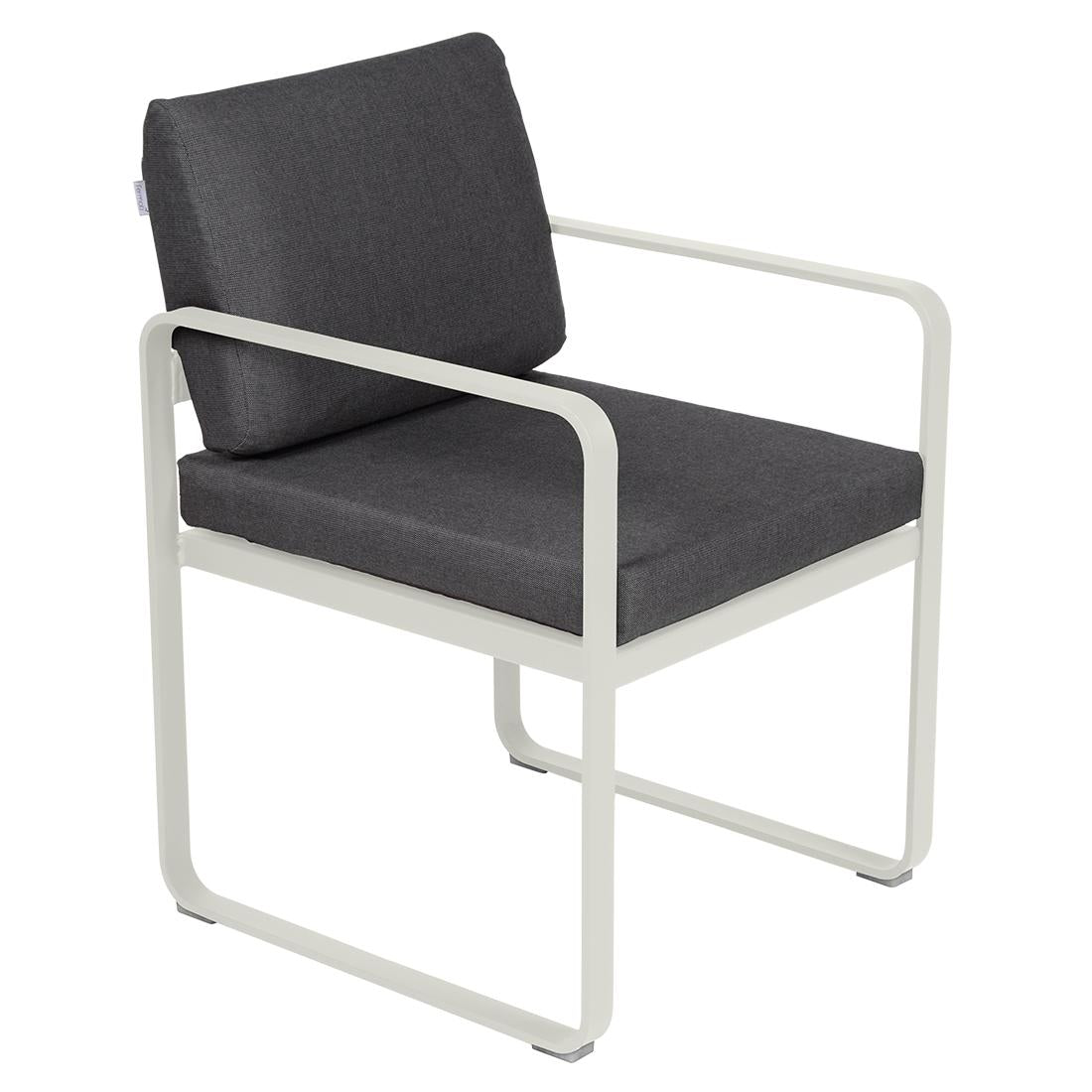 Fermob Bellevie dining armchair tuinstoel Clay grey - Graphite