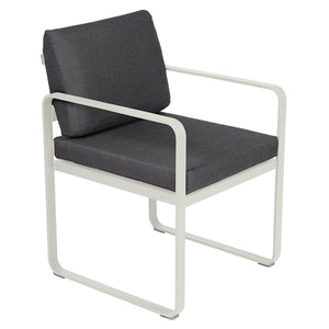 Fermob Bellevie dining armchair tuinstoel Clay grey - Graphite