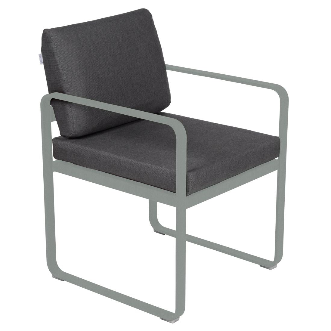 Fermob Bellevie dining armchair tuinstoel Lapilli grey - Graphite