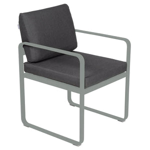 Fermob Bellevie dining armchair tuinstoel Lapilli grey - Graphite