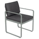 Fermob Bellevie dining armchair tuinstoel Lapilli grey - Graphite
