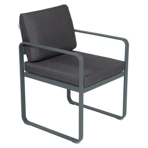 Fermob Bellevie dining armchair tuinstoel Storm grey - Graphite