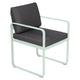 Fermob Bellevie dining armchair tuinstoel Ice mint - Graphite