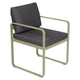 Fermob Bellevie dining armchair tuinstoel Willow green - Graphite