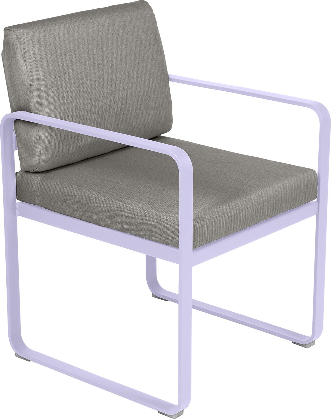 Fermob Bellevie dining armchair tuinstoel Marshmallow - Grey taupe