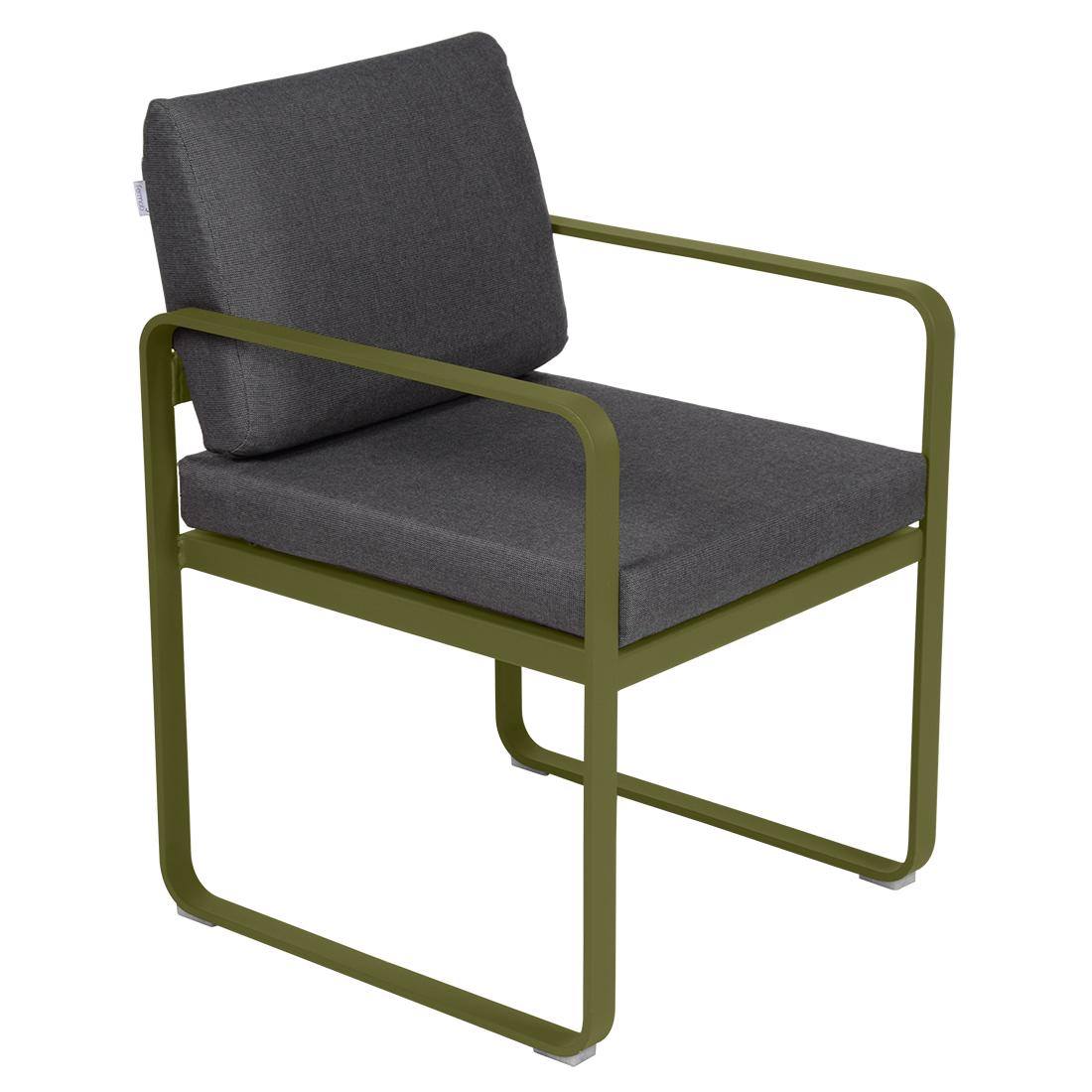 Fermob Bellevie dining armchair tuinstoel Pesto - Graphite