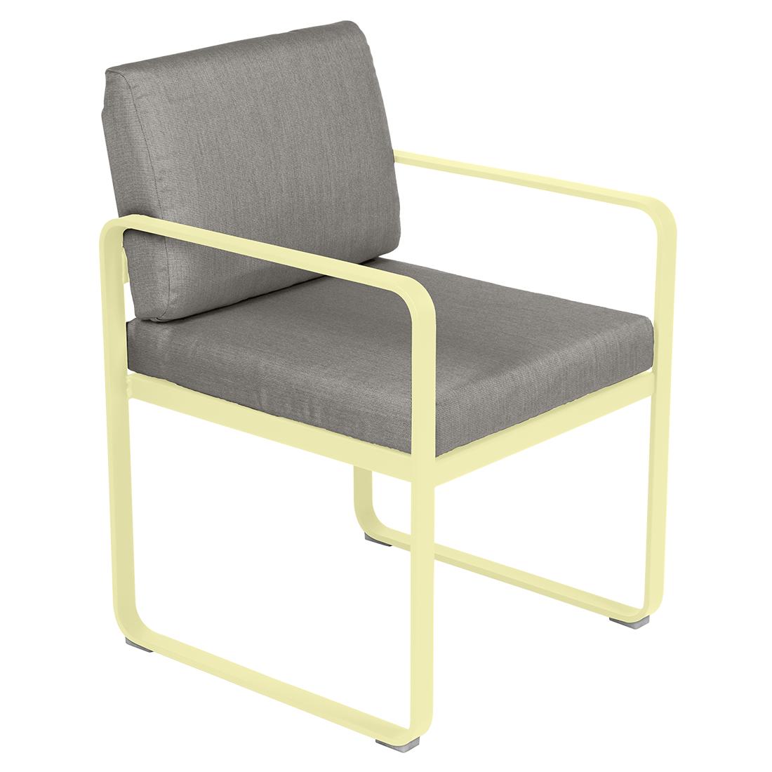 Fermob Bellevie dining armchair tuinstoel Frosted gemon - Grey Taupe