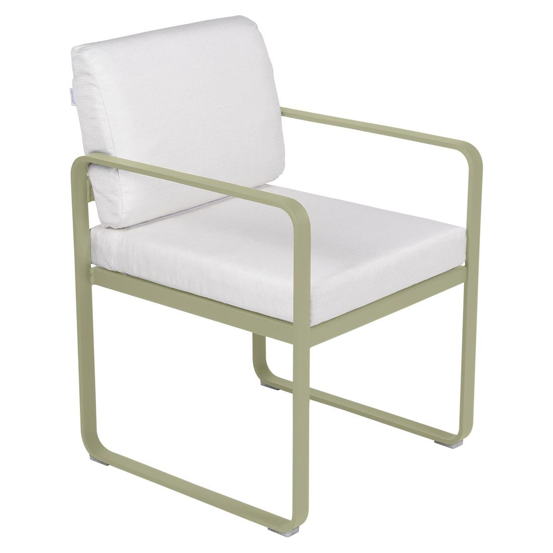 Fermob Bellevie dining armchair tuinstoel Willow green - Off-White