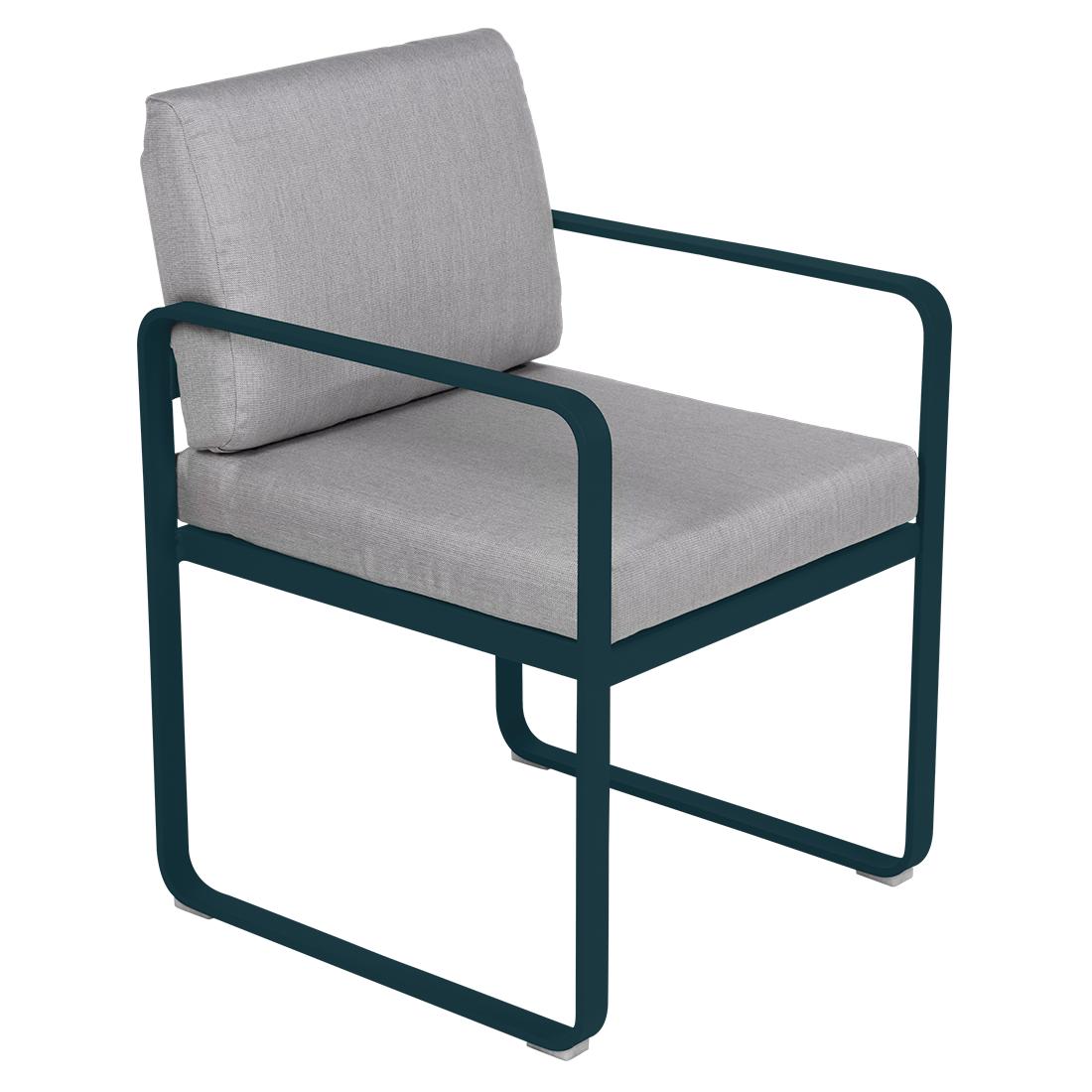 Fermob Bellevie dining armchair tuinstoel Acapulco blue - Flannel
