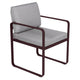 Fermob Bellevie dining armchair tuinstoel Black cherry - Flannel