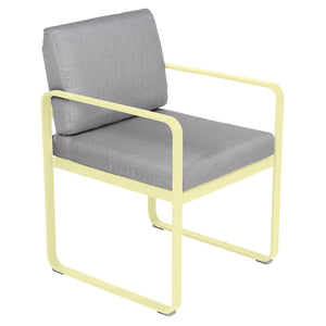 Fermob Bellevie dining armchair tuinstoel Frosted lemon - Flannel