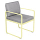 Fermob Bellevie dining armchair tuinstoel Frosted lemon - Flannel