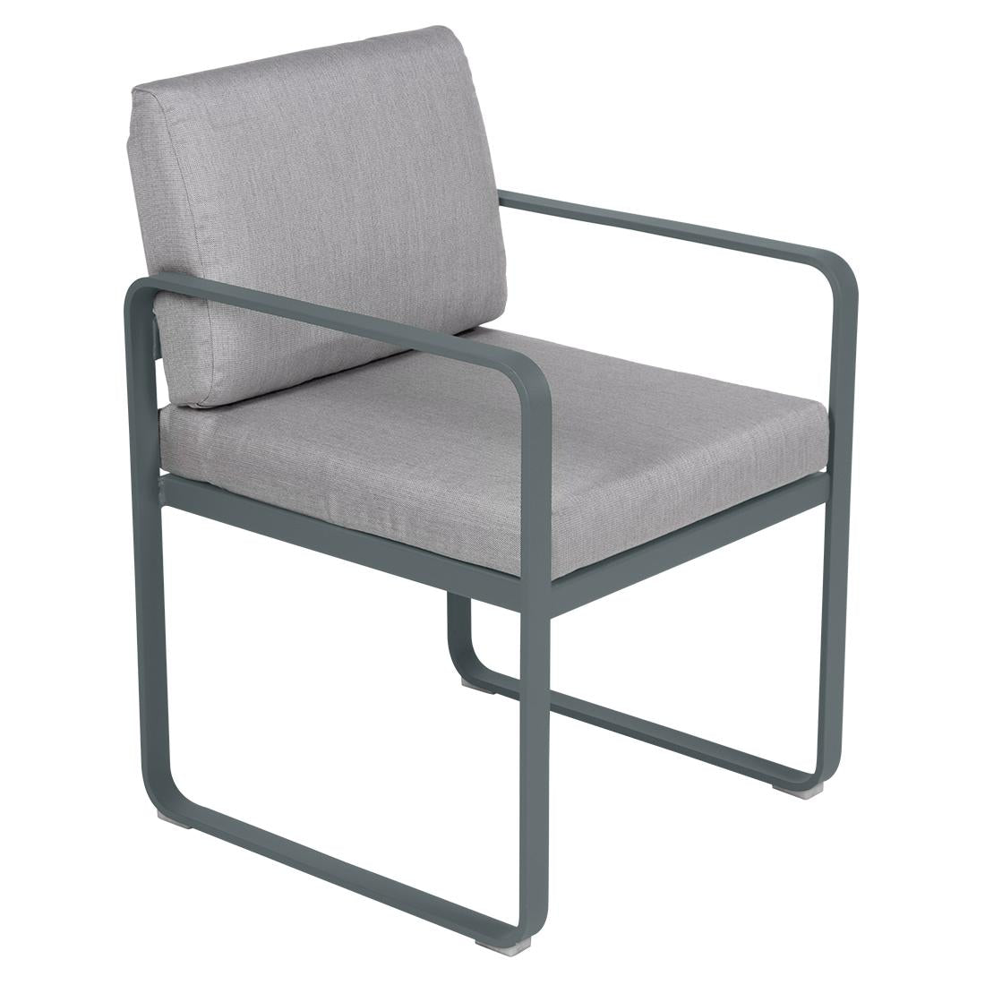 Fermob Bellevie dining armchair tuinstoel Storm grey - Flannel