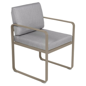 Fermob Bellevie dining armchair tuinstoel Nutmeg - Flannel