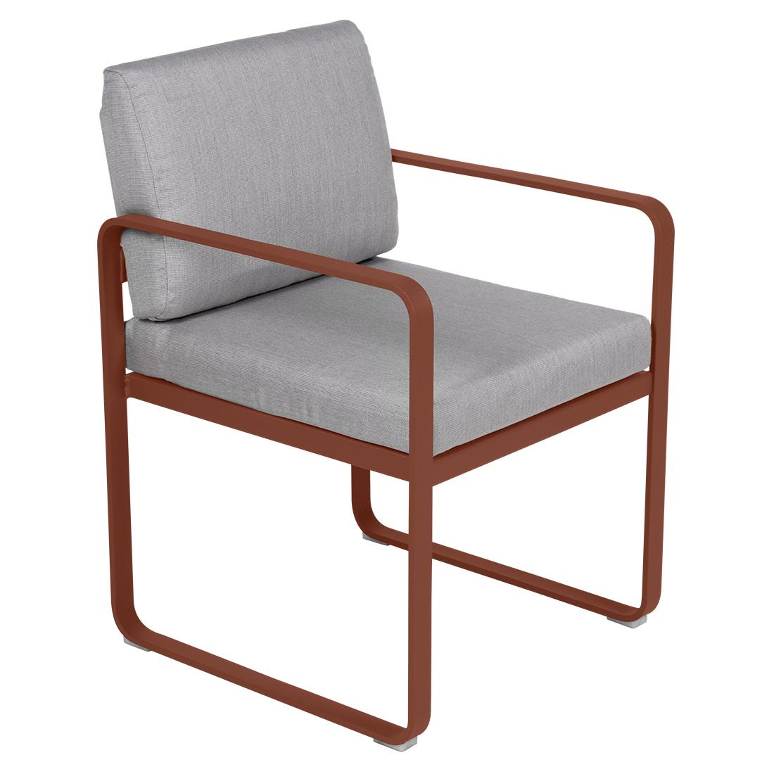 Fermob Bellevie dining armchair tuinstoel Red ochre - Flannel