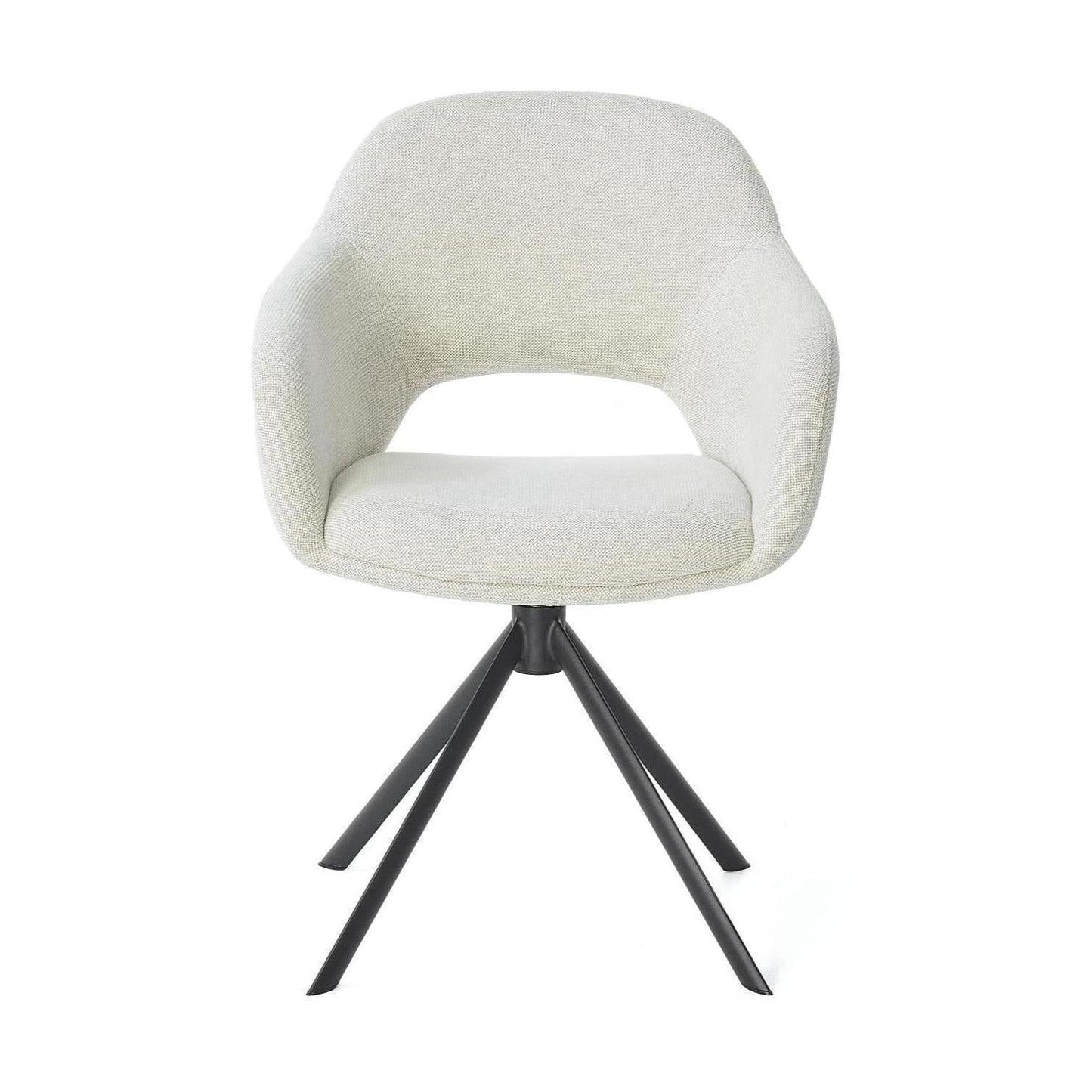 HelloChair HC32 Benito eetkamerstoel Sneak Linen spinpoot zwart