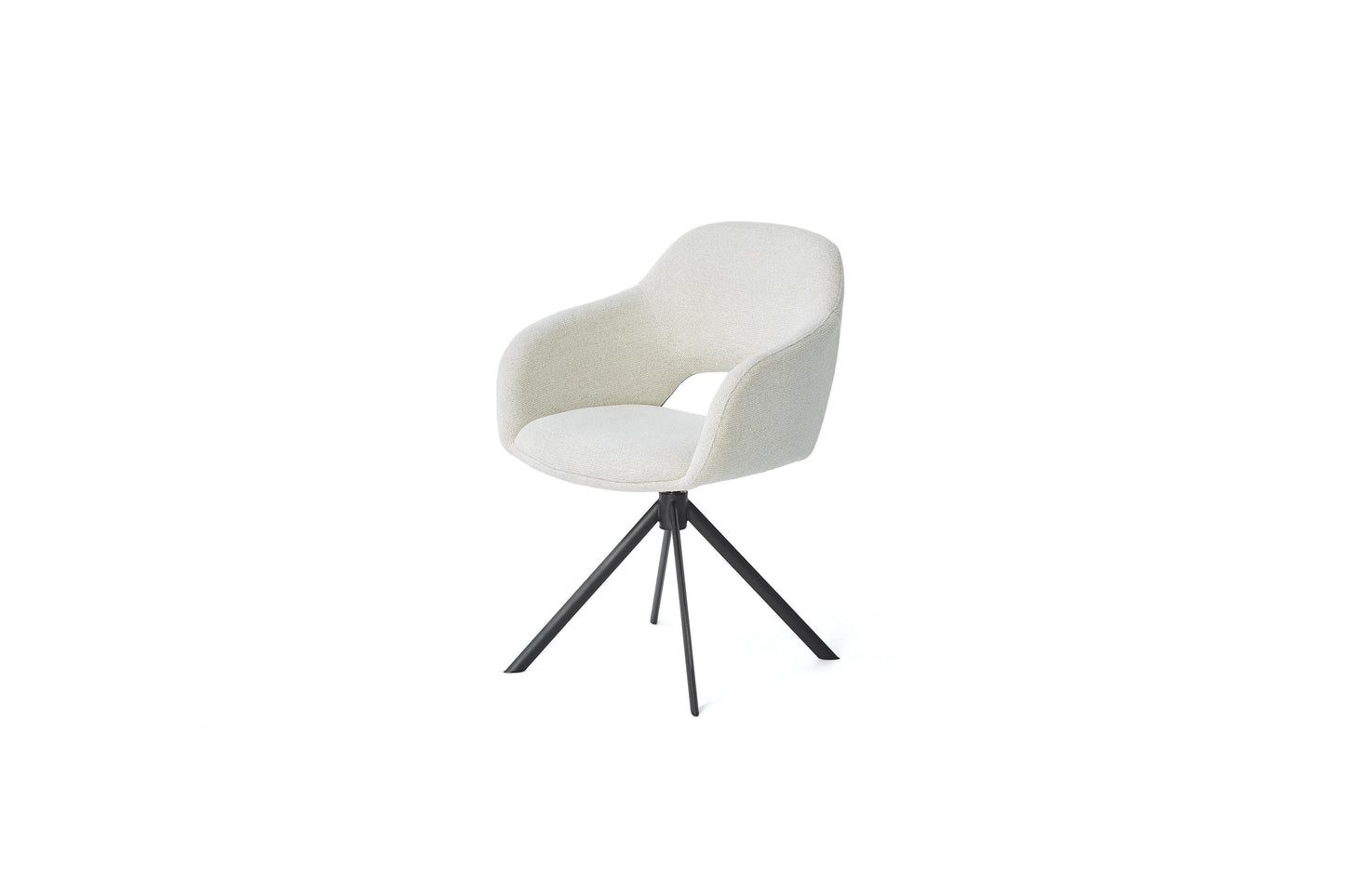 HelloChair HC32 Benito eetkamerstoel Sneak Linen spinpoot zwart